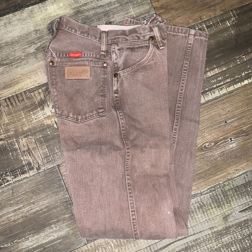 light brown vintage women’s wranglers